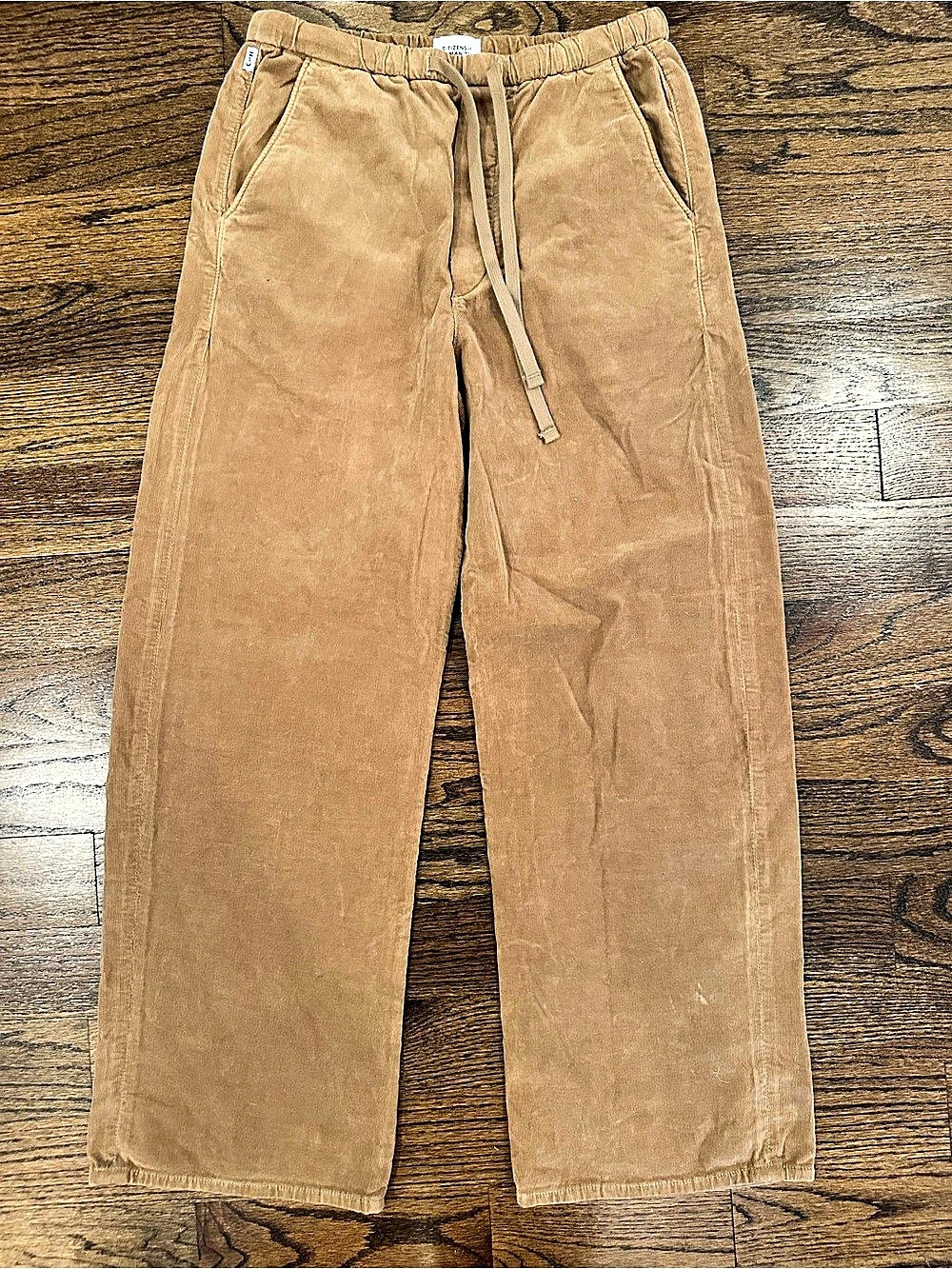Citizens of Humanity Aurora Pull On Corduroy Pants Small Brown